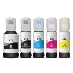 512 B,PB,C,M,Y Set Epson Compatible Ink