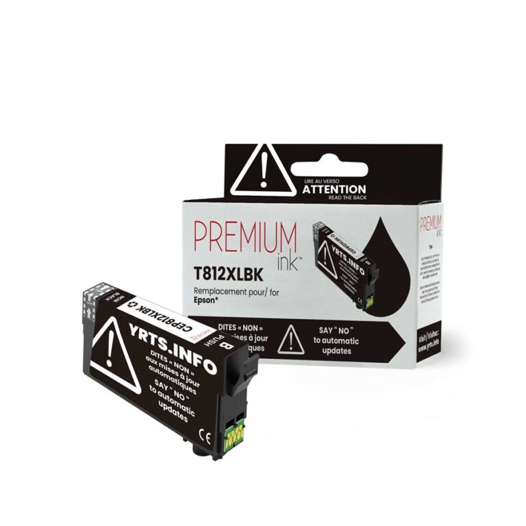 812XL Epson Compatible Black Ink