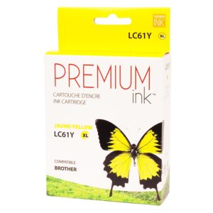 Compatible Brother 65 / Brother 61 Yellow ink